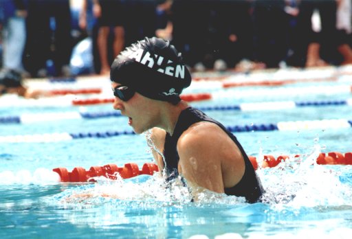 Natalie Dolowy über 100 m Brust beim 29. Internationalen Schwimmfest