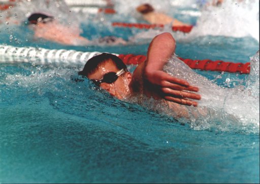 Tobias Brüser über 100 m Freistil beim 27. Internationalen Schwimmfest