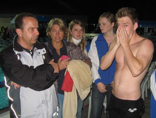 Familie Mielczarek beim 16. Flutlichtpokalschwimmen