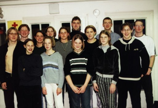 Wettkampfmannschaft 1 während des Trainings im Februar 1999