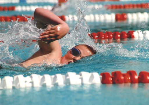 Oleg Teichrib über 100 m Freistil beim 27. Internationalen Schwimmfest