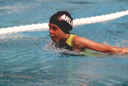Leonie Langhorst über 50 m Delphin beim XVI. Heinz-Lenfert-Pokalschwimmen