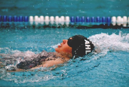 Ricarda Scheller über 200 m Lagen beim 26. Harberg-Pokalschwimmen