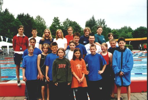 ASG-Mannschaft beim 29. Internationalen Schwimmfest