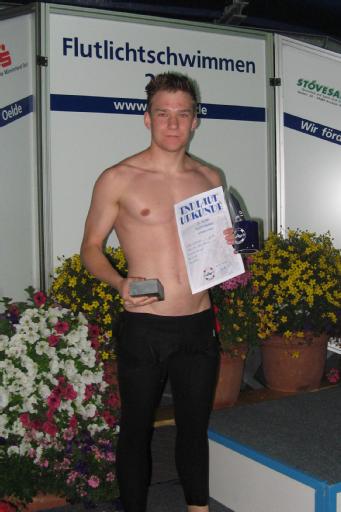 Sven Mielczarek beim 16. Flutlichtpokalschwimmen