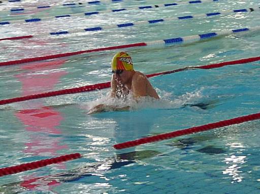 Anders Kunst über 200m Brust beim 11. Heessener Jahn-Pokal-Schwimmen