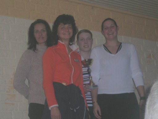 Die ASG Masters Christa Bendig, Sylke Patzek, Yvonne Hölters und Jessica Starke starteten als Staffel beim 1. Masters Wettkampf der Stadt Ennigerloh