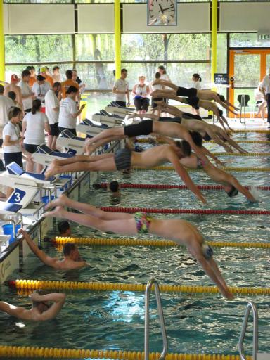 Die ASG Wettkampfmannschaft beim Pokalschwimmen in Warendorf