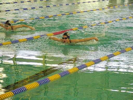 Svenja Heublein über 100 m Delphin beim 26. Warendorfer Pokalschwimmen