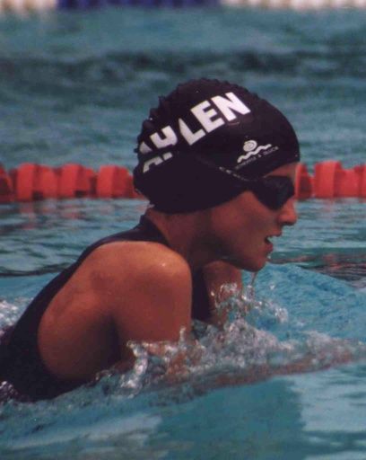 ASG-Schwimmerin Natalie Dolowy bei den NRW-Jahrgangsmeisterschaften