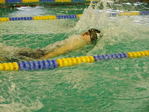 Niklas Kunst über 50 m Rücken beim 26. Warendorfer Pokalschwimmen