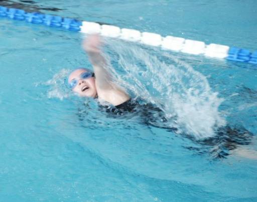Angelika Juszczak über 100m Freisil beim 11. Internationalen Schwimmwettkampf